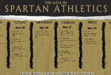 This Week In Spartan Athletics